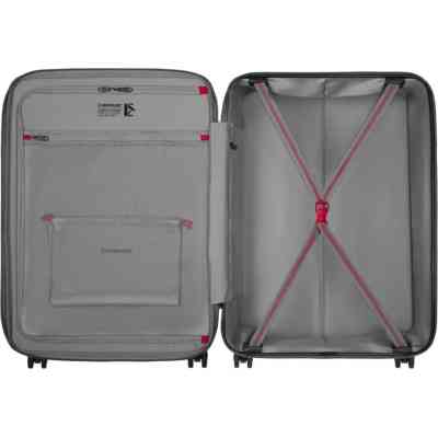 Чемодан Wenger Motion, середня, пластик, 4 колеса, сірий (612703) Винница