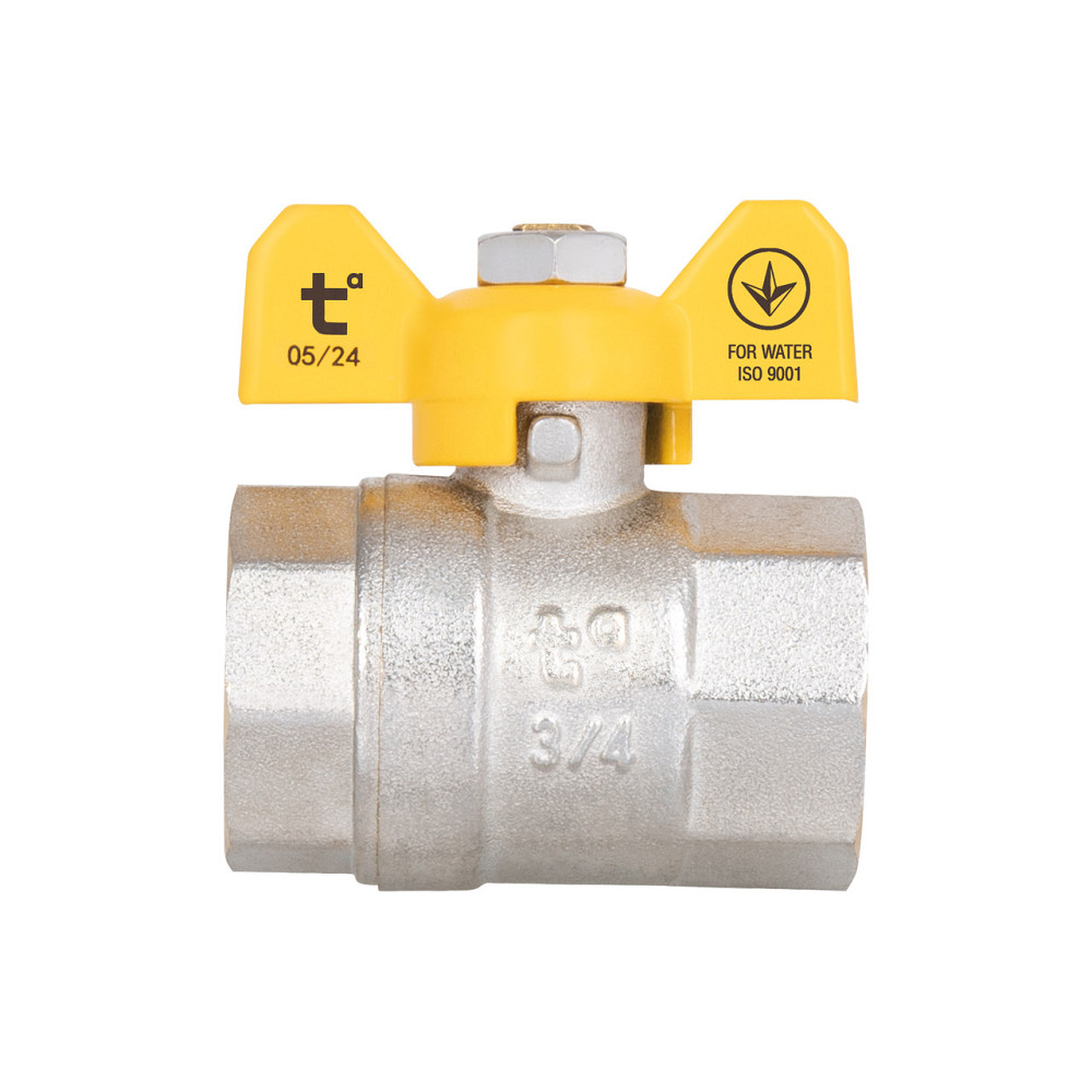 Кран кульовий Thermo Alliance Base 3/4" ВР для газу (метелик) SD602G20 Київ - фото 4