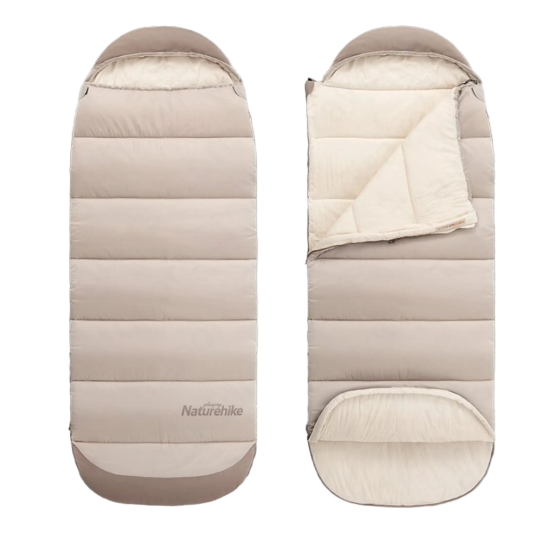 Спальний мішок з капюшоном Naturehike B400 NH21MSD11, бежевий Київ