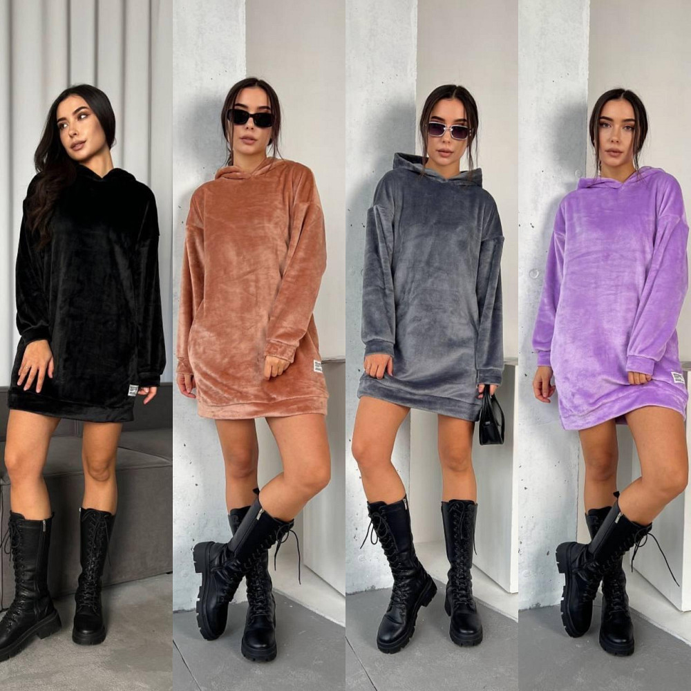 Жіноча тепла зимова туніка сукня двостороння мохра. 42-52р Київ - фото 7