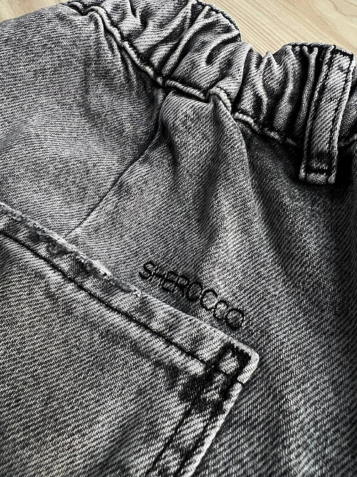 Шорти жіночі джинсові Sherocco 393 бермуди довгі з манжетами талія на резинці сірі, сірий, 25, 25, 74 см, 105 см Київ - фото 9