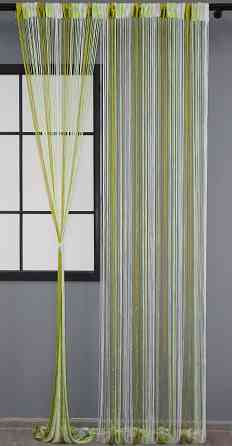 Штори-нитки "Кісея" з люрексом Оливковий з салатово-білим 300х300см 1 шт (61-030) Київ