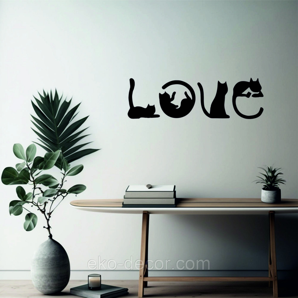 Декоративне настінне Панно «Котики - Love» Декор на стіну Київ - фото 10