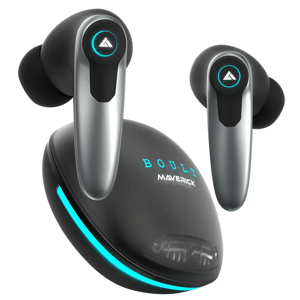 Беспроводные наушники Boult Audio Maverick: Игровой режим (45 мс), 35 ч работы, быстрая зарядка, LED-подсветка Киев - изображение 1