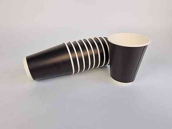 Склянка картонна 2-шарова 400 мл (12oz) "Чорний" Маестро (20 шт.) Харків