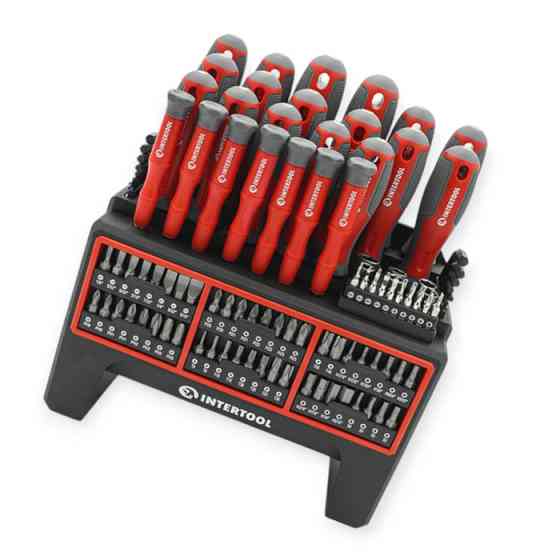 Набор отверток и бит, шестигранники, головки 114 шт с подставкой-органайзером Мукачево