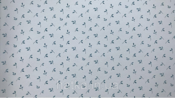Шпалери вінілові на флізелін Petite Fleur 4 Rasch Texti 288680 на білому фоні зелені гілочки Київ