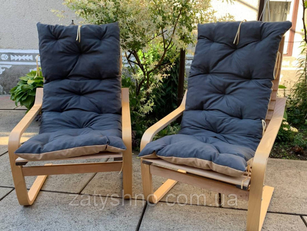 Крісло дерев'яне з подушкою Київ - фото 3