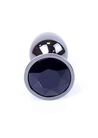 Анальна пробка - Jewellery Dark Silver Plug Black Sex Aura Київ