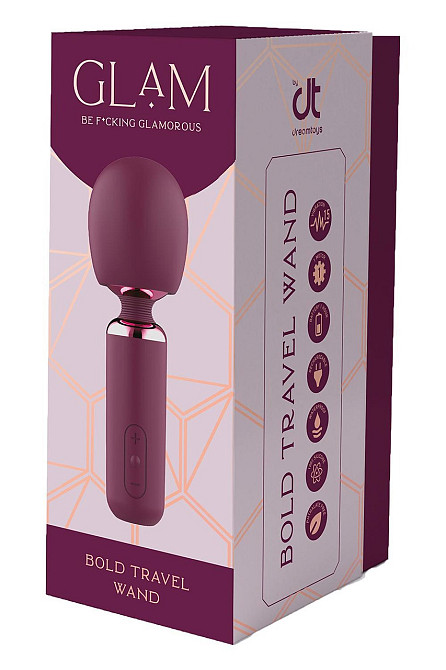 Вібратор мікрофон Deam Toys Glam Bold Travel Wand, фіолетовий Sex Aura Київ - фото 5