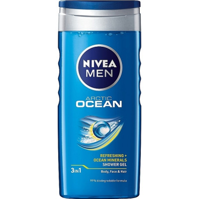 Гель для душу Nivea Men 3 в 1 Arctic Ocean Для тіла, обличчя та волосся 250 мл (4005900654250/4006000009391) Вінниця - фото 1
