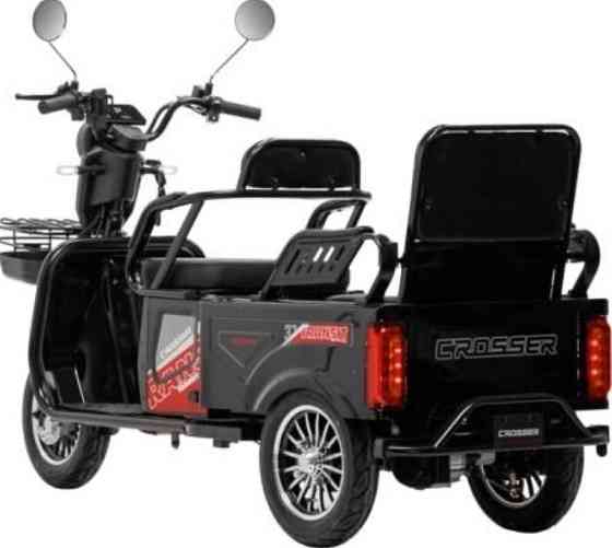 Електротрайк 3-місний Crosser TR-5 (1000W 72V 24AH) - Чорний. Харьков