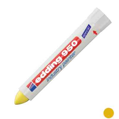 Маркер Edding Спеціальний промисловий маркер-паста Industry Painter 950 10 мм Жовтий (e-950/05) Вінниця