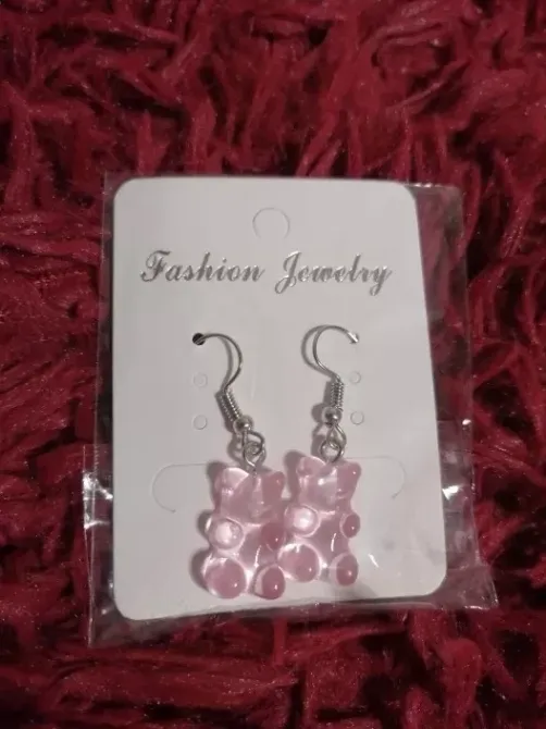 Сережки мишки для детей one size розовый Киев - изображение 2