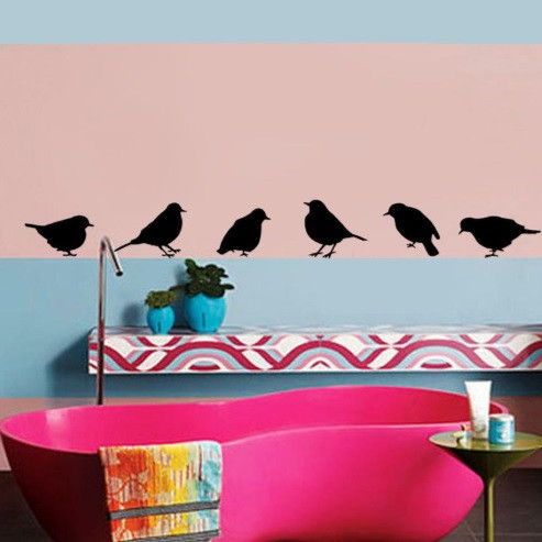 Вінілові наклейки "Голуби" Київ - фото 1