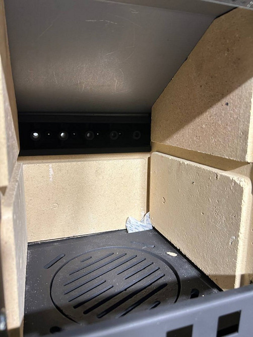 Піч-камін на дровах ALFA-PLAM ELITA 2 біла буржуйка 6 кВт до 40 м2 з варильною поверхнею верхній димохід Сербія Тернопіль - фото 3