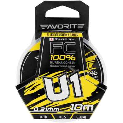 Флюорокарбон Favorite U1 FC 10m 3.5/0.31mm 14.1lb/6.38kg (1693.11.82) Винница