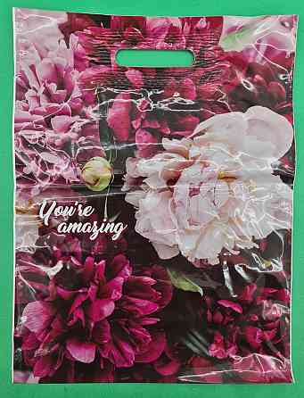 Пакет с прорезной ручкой, ламинированный 