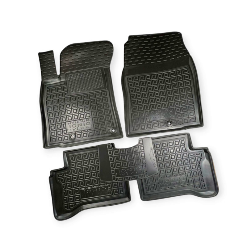 Килимки Хюндай loniq (hybrid) 2016-> борт 2,5 см, з перемичкою салону Мукачево - фото 1