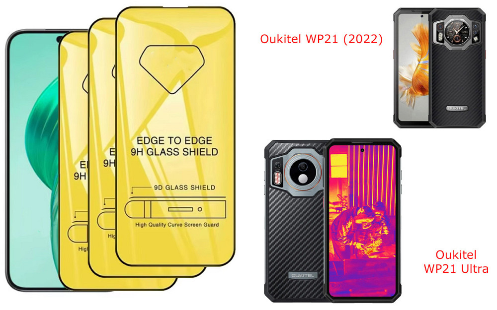 Захисне скло DefenzoGlass для Oukitel WP21 (2022), WP21 Ultra – подвійна міцність Київ - фото 3