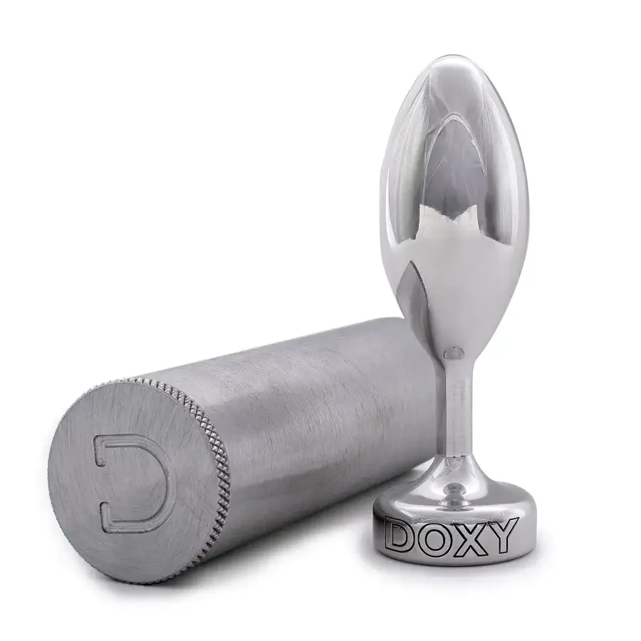 Металева анальна пробка DOXY Butt Plug SMOOTH, гладенька, діаметр 3,3 см Львів - фото 4