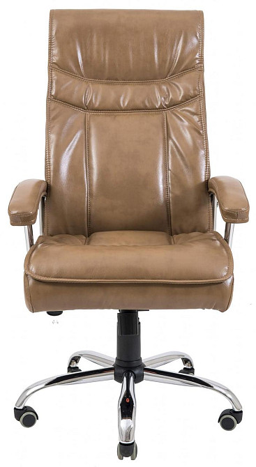 Офісне Крісло Керівника Richman Бургас Titan Cream Хром М2 AnyFix Бежевий Київ - фото 2