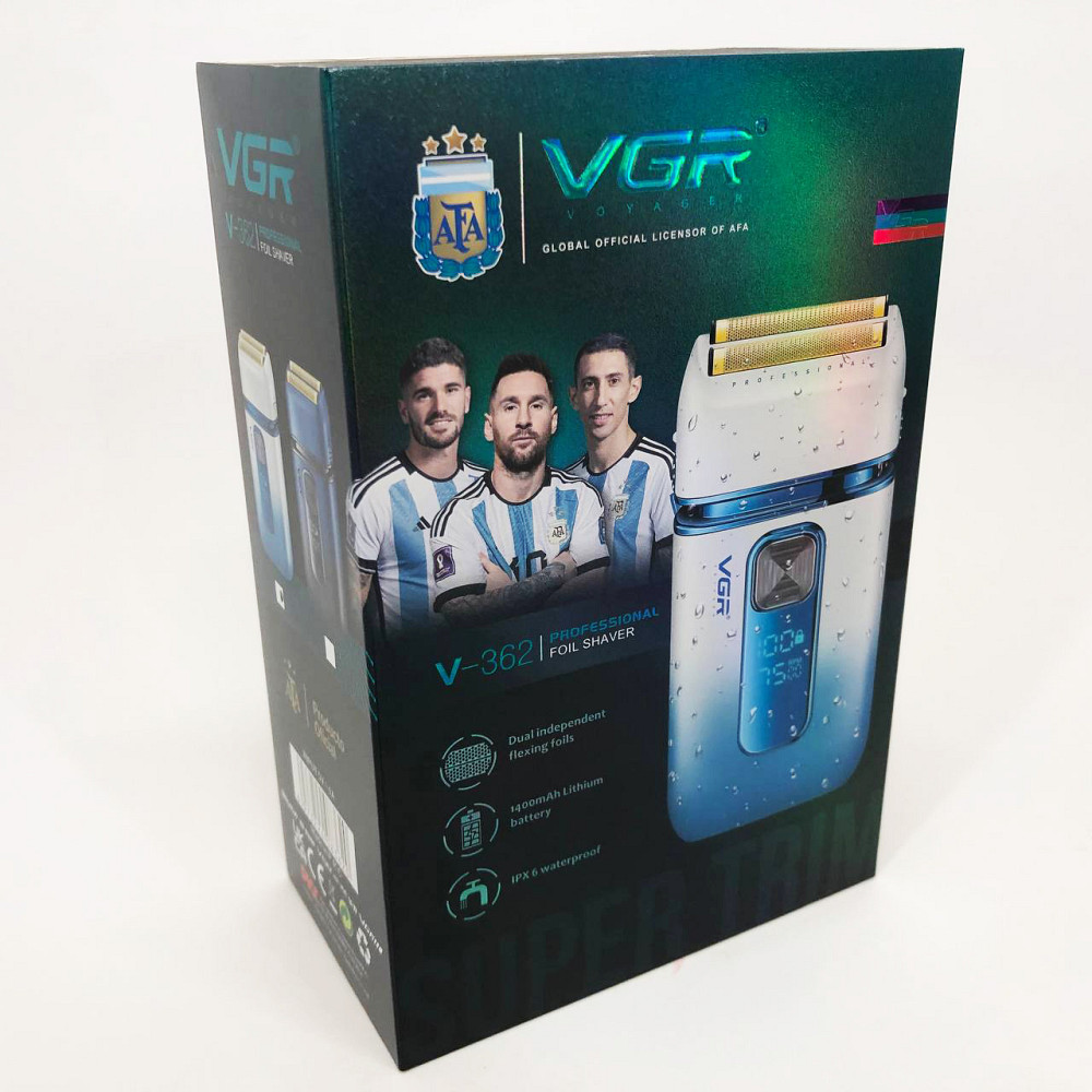 Електрична бритва з вбудованим акумулятором VGR, Чоловіча електрична акумуляторна електробритва IN-42 Львів - фото 10