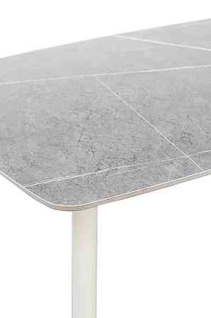 Стіл КИПАРИС 120*80, білий/ сірий мармур Киев