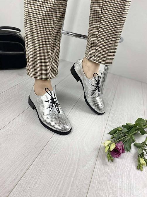 VIKTTORIO Туфлі жіночі VIKTTORIO 222 срібні (весна-літо, шкіра натуральна) (3133) Коломыя - изображение 6
