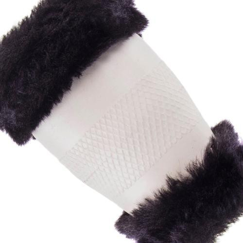 Чохол на кермо VLOD-F93 BK/BK M чорний з боковинами та мехом Харків - фото 7