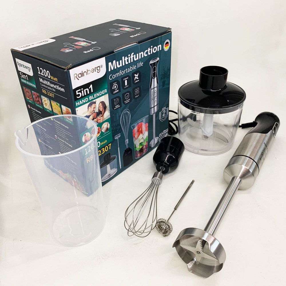 Блендер настільний електричний, Занурювальний кухонний блендер з ємністю з легким керуванням ZH-87 Івано-Франківськ - фото 3