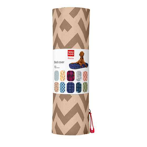 Чохол для лежанки WAUDOG Relax, малюнок "Трикутники", М, Ш 80 см, Дл 55 см Коломия