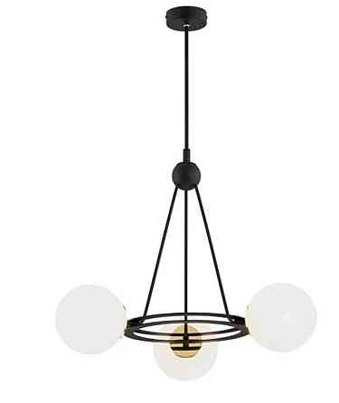 VALESO Підвісна люстра 9715-3 3x40W Чорний+Мідь Коломыя