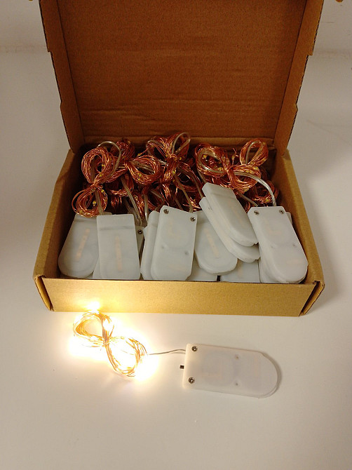 Гірлянда дротик 20 led 1.5м на батарейках (6шт) Луцк - изображение 1