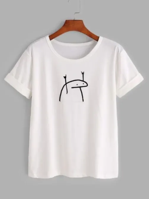 Футболка жіноча з принтом  44 Біла 2634325144 Дніпро - фото 1