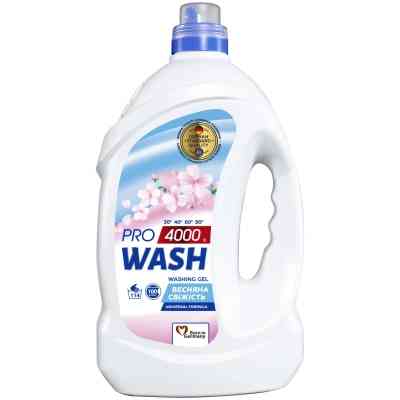 Гель для прання Pro Wash Universal Весняна свіжість 4 кг (4823128000983) Вінниця
