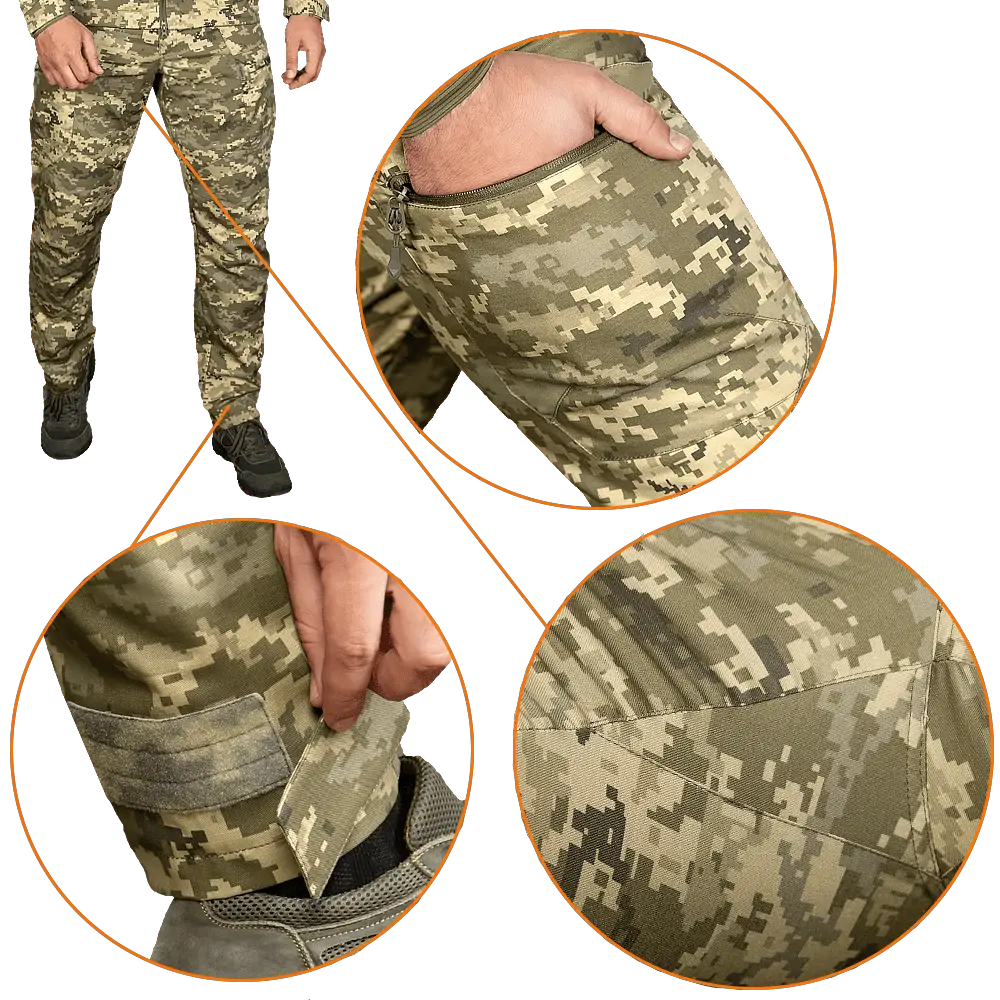 Тактический мужской костюм Stalker 3.0 Twill (куртка и брюки) Пиксель XS Винница - изображение 6