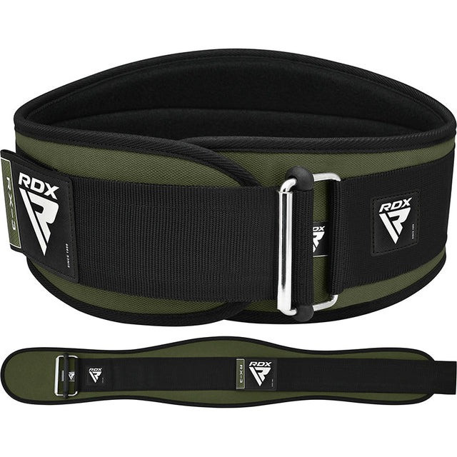 Пояс для важкої атлетики RDX RX3 EVA Curve неопреновий Army Green S Каменское - изображение 1