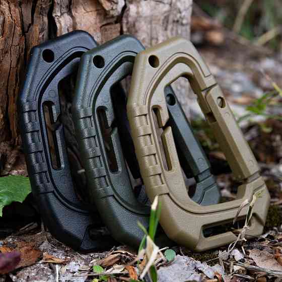 Туристичний пластиковий Карабін 9.3 см M-Tac (MTC-TCTCRBNR-OD) Olive Нововолинськ