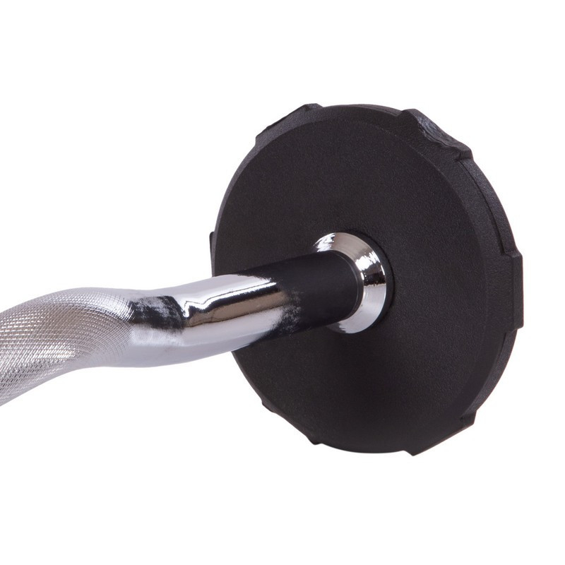 Штанга фиксированная изогнутая полиуретановая LI NUO 3623-5 длина 106 см 5 кг Киев - изображение 4