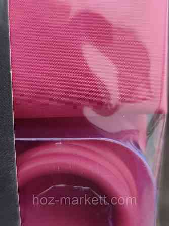 Штора в ванную однотоная с прозрачным верхом розовая шторка для ванной 180 х 180 см Харьков