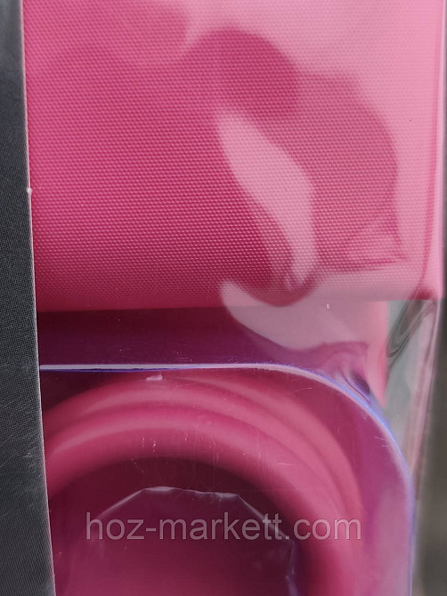 Штора в ванную однотоная с прозрачным верхом розовая шторка для ванной 180 х 180 см Харьков - изображение 4