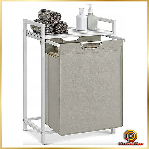 Корзина для белья Leobert Napoli 65 л стиль Loft прочная и вместительная для ванной комнаты Киев - изображение 1