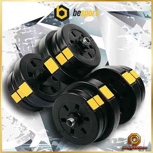 Гантелі розбірні зі змінними дисками Besport 2x21 кг збірні композитна зі змінними дисками гантелі Київ