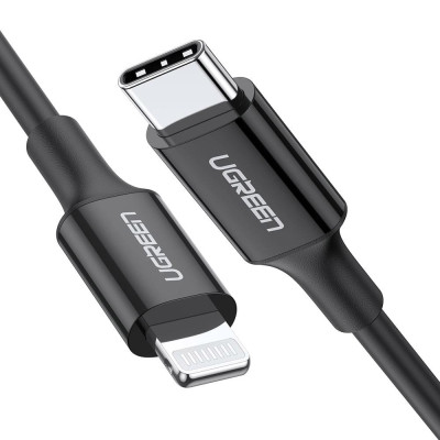 Дата кабель USB-C to Lightning 1.0m US1713A Nickel Plating ABS Shell Black Ugreen (60751) Винница - изображение 1
