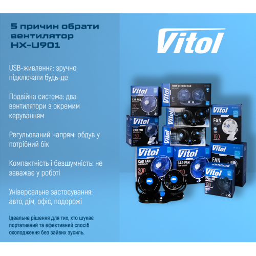 Вентилятор HX-U901 5