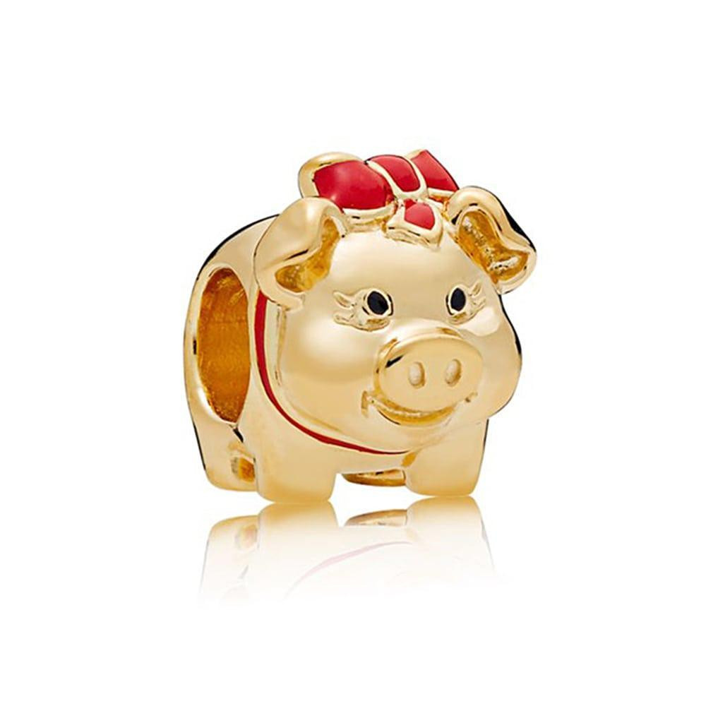 Серебряный шарм Пандора  в позолоте   767815ENMXMasterSem Киев - изображение 1