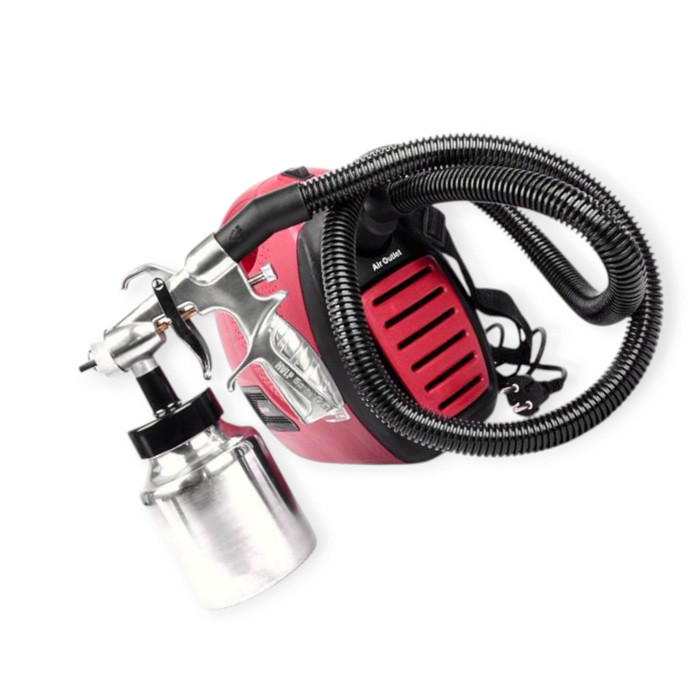 Пистолет покрасочный электрический d-1.8, 600 Вт с метал. бачком 1.0л, 450-550 мл/мин HVLP Мукачево - изображение 2