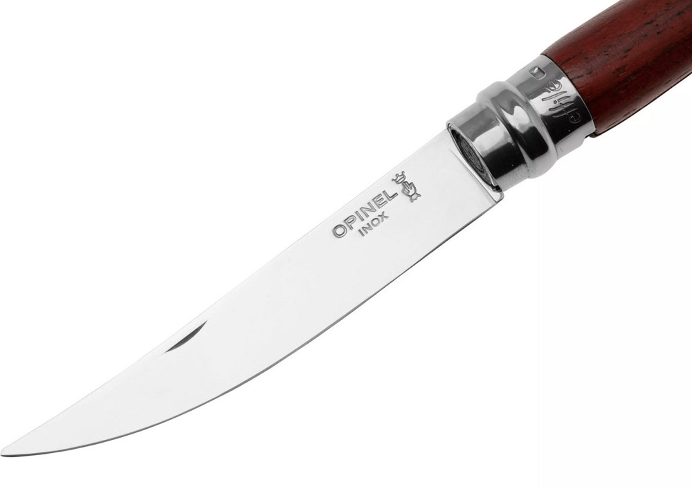 Кухонний ніж філейний складаний Opinel No.10 «Slim Padauk» (002555) Нержавіюча сталь Нововолинськ - фото 4