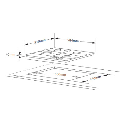 Варочная поверхность Interline HGG 764 FGT BA Винница - изображение 6